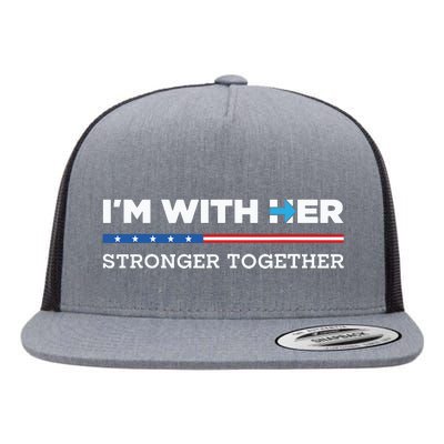 Im With Her Stronger Together Kamala Harris 2024 Flat Bill Trucker Hat