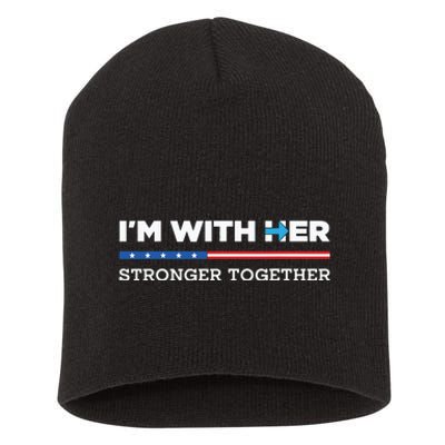 Im With Her Stronger Together Kamala Harris 2024 Short Acrylic Beanie