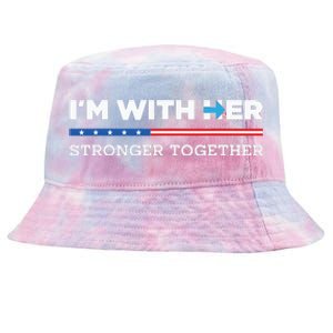 Im With Her Stronger Together Kamala Harris 2024 Tie-Dyed Bucket Hat