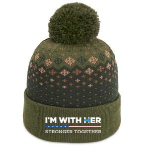 Im With Her Stronger Together Kamala Harris 2024 The Baniff Cuffed Pom Beanie