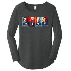 IM With Her Kamala Vote For 2024 President Kamalaharris Women's Perfect Tri Tunic Long Sleeve Shirt