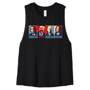 IM With Her Kamala Vote For 2024 President Kamalaharris Women's Racerback Cropped Tank