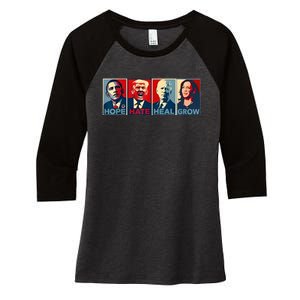 IM With Her Kamala Vote For 2024 President Kamalaharris Women's Tri-Blend 3/4-Sleeve Raglan Shirt