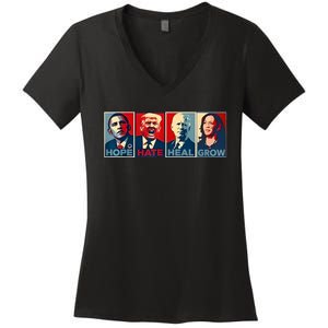 IM With Her Kamala Vote For 2024 President Kamalaharris Women's V-Neck T-Shirt