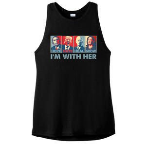 IM With Her Kamala Vote For 2024 President Kamala Harris Ladies PosiCharge Tri-Blend Wicking Tank