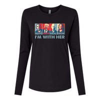 IM With Her Kamala Vote For 2024 President Kamala Harris Womens Cotton Relaxed Long Sleeve T-Shirt