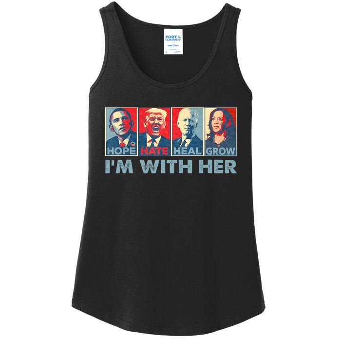 IM With Her Kamala Vote For 2024 President Kamala Harris Ladies Essential Tank