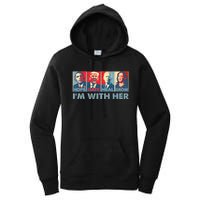 IM With Her Kamala Vote For 2024 President Kamala Harris Women's Pullover Hoodie