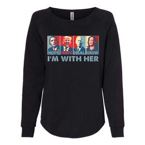 IM With Her Kamala Vote For 2024 President Kamala Harris Womens California Wash Sweatshirt