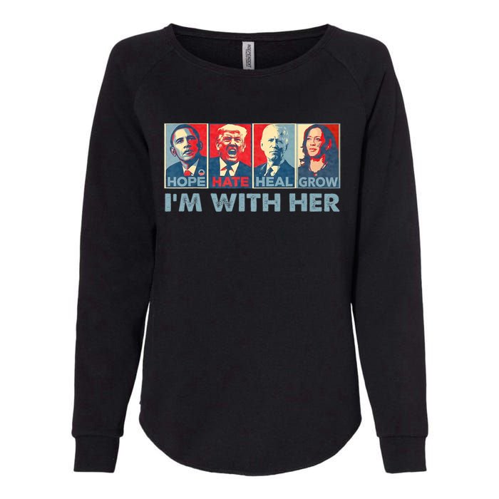 IM With Her Kamala Vote For 2024 President Kamala Harris Womens California Wash Sweatshirt