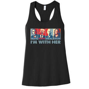 IM With Her Kamala Vote For 2024 President Kamala Harris Women's Racerback Tank