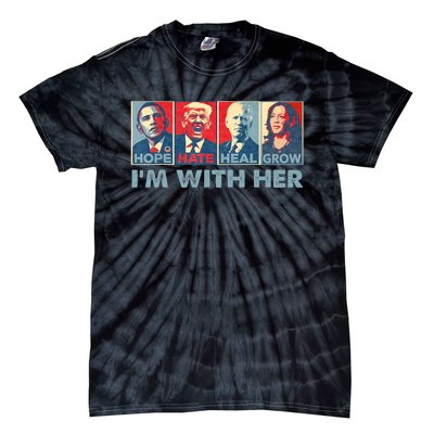 IM With Her Kamala Vote For 2024 President Kamala Harris Tie-Dye T-Shirt