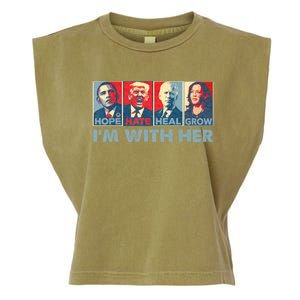 IM With Her Kamala Vote For 2024 President Kamala Harris Garment-Dyed Women's Muscle Tee