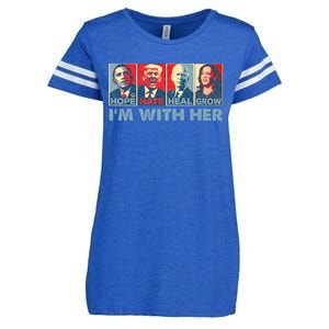 IM With Her Kamala Vote For 2024 President Kamala Harris Enza Ladies Jersey Football T-Shirt