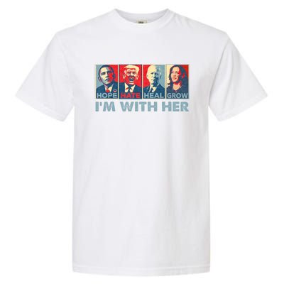 IM With Her Kamala Vote For 2024 President Kamala Harris Garment-Dyed Heavyweight T-Shirt