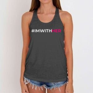 IM With Her Kamala Harris 2024 Women's Knotted Racerback Tank