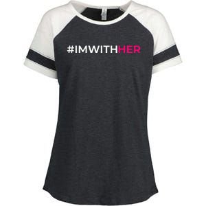 IM With Her Kamala Harris 2024 Enza Ladies Jersey Colorblock Tee