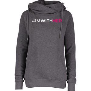 IM With Her Kamala Harris 2024 Womens Funnel Neck Pullover Hood