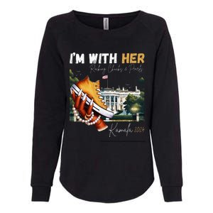 IM With Her Rocking Chucks & Pearls Kamala 2024 Womens California Wash Sweatshirt