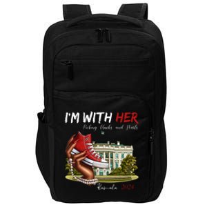 Im With Her Chucks And Pearls Kamala Harris White House 2024 Impact Tech Backpack