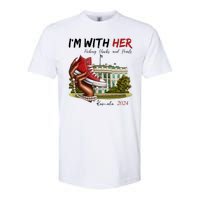 Im With Her Chucks And Pearls Kamala Harris White House 2024 Softstyle CVC T-Shirt