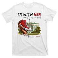 Im With Her Chucks And Pearls Kamala Harris White House 2024 T-Shirt