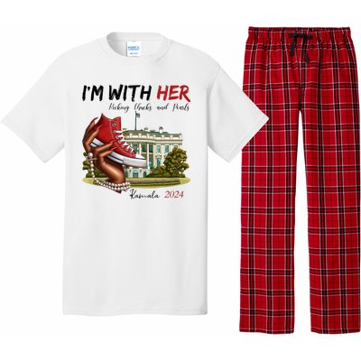 Im With Her Chucks And Pearls Kamala Harris White House 2024 Pajama Set