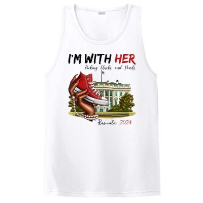 Im With Her Chucks And Pearls Kamala Harris White House 2024 PosiCharge Competitor Tank