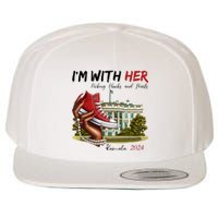 Im With Her Chucks And Pearls Kamala Harris White House 2024 Wool Snapback Cap