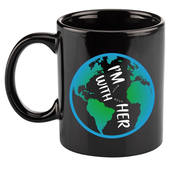 Im With Her Earth Day 11oz C Handle Ceramic Mug