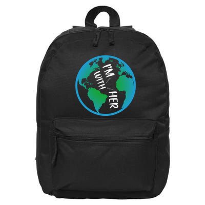 Im With Her Earth Day 16 in Basic Backpack