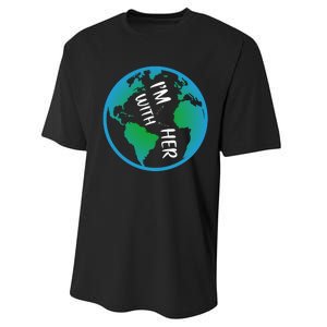 Im With Her Earth Day Performance Sprint T-Shirt