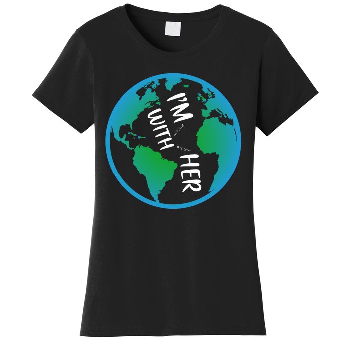 Im With Her Earth Day Women's T-Shirt