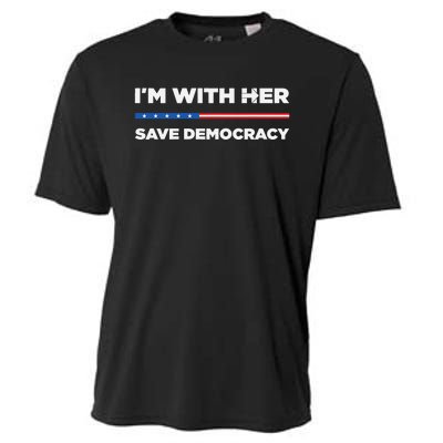 IM With Her Save Democracy 2024 President Cooling Performance Crew T-Shirt