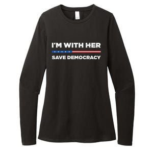 IM With Her Save Democracy 2024 President Womens CVC Long Sleeve Shirt