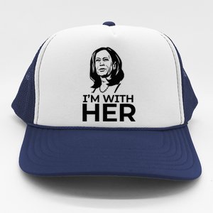 IM With Her 2024 Vote President Kamala Harris Election Meme Trucker Hat