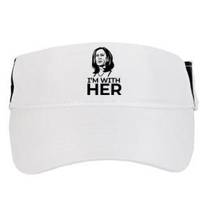 IM With Her 2024 Vote President Kamala Harris Election Meme Adult Drive Performance Visor