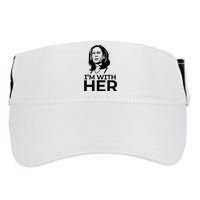 IM With Her 2024 Vote President Kamala Harris Election Meme Adult Drive Performance Visor