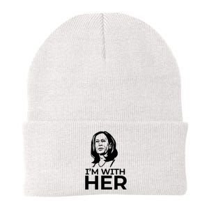 IM With Her 2024 Vote President Kamala Harris Election Meme Knit Cap Winter Beanie