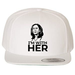 IM With Her 2024 Vote President Kamala Harris Election Meme Wool Snapback Cap