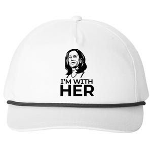 IM With Her 2024 Vote President Kamala Harris Election Meme Snapback Five-Panel Rope Hat