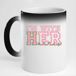 Im With Her Harris 11oz Black Color Changing Mug