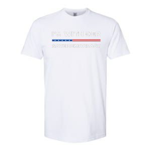 IM With Her Save Democracy 2024 President Softstyle CVC T-Shirt