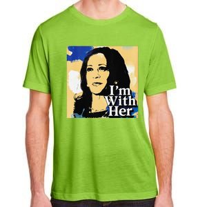 IM With Her Retro Retro Kamala Adult ChromaSoft Performance T-Shirt