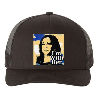 IM With Her Retro Retro Kamala Yupoong Adult 5-Panel Trucker Hat