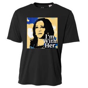 IM With Her Retro Retro Kamala Cooling Performance Crew T-Shirt