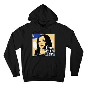 IM With Her Retro Retro Kamala Hoodie