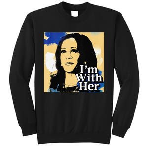 IM With Her Retro Retro Kamala Sweatshirt