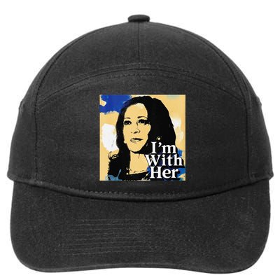 IM With Her Retro Retro Kamala 7-Panel Snapback Hat