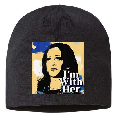 IM With Her Retro Retro Kamala Sustainable Beanie